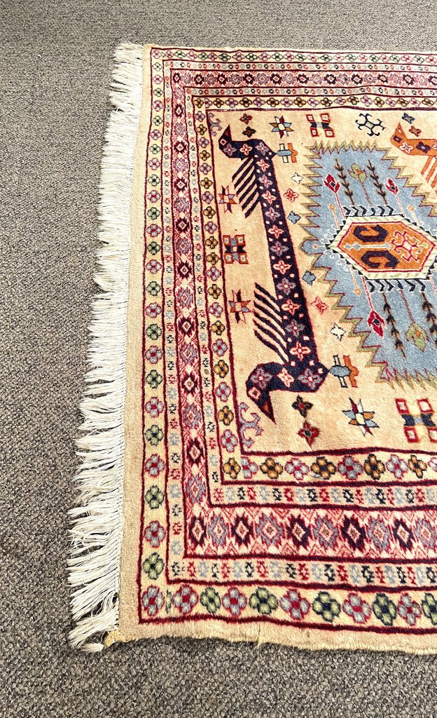 Pakistani Peshawar Rug - Wool on Cotton Foundation