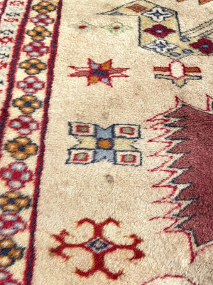 Pakistani Peshawar Rug - Wool on Cotton Foundation