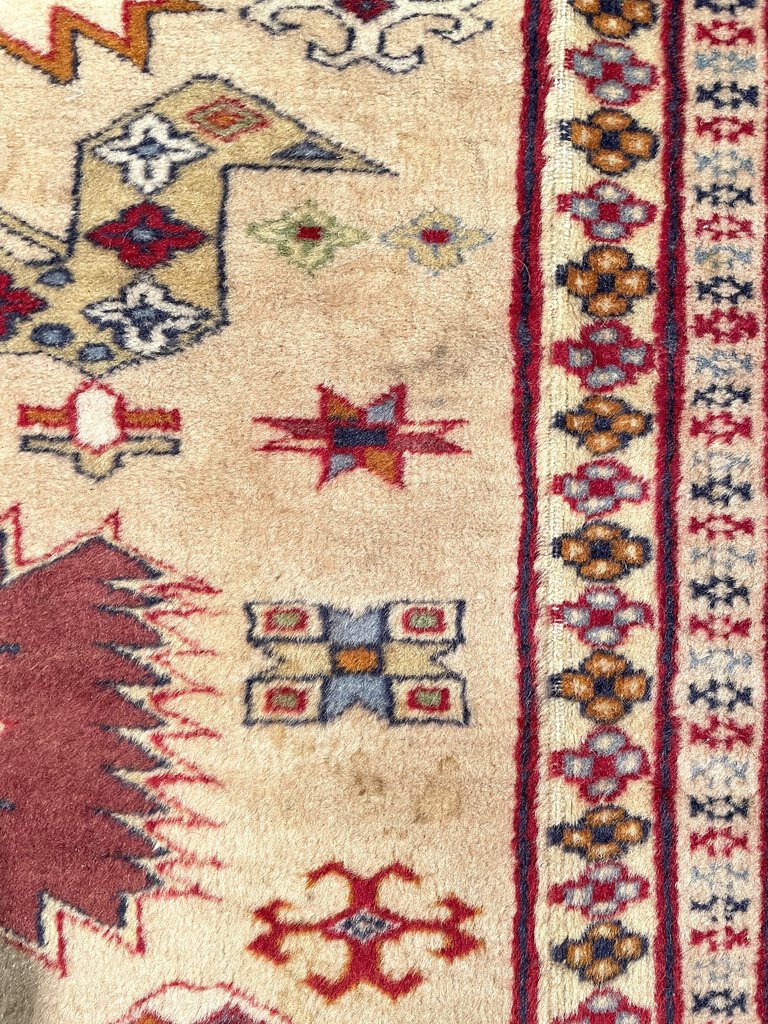 Pakistani Peshawar Rug - Wool on Cotton Foundation