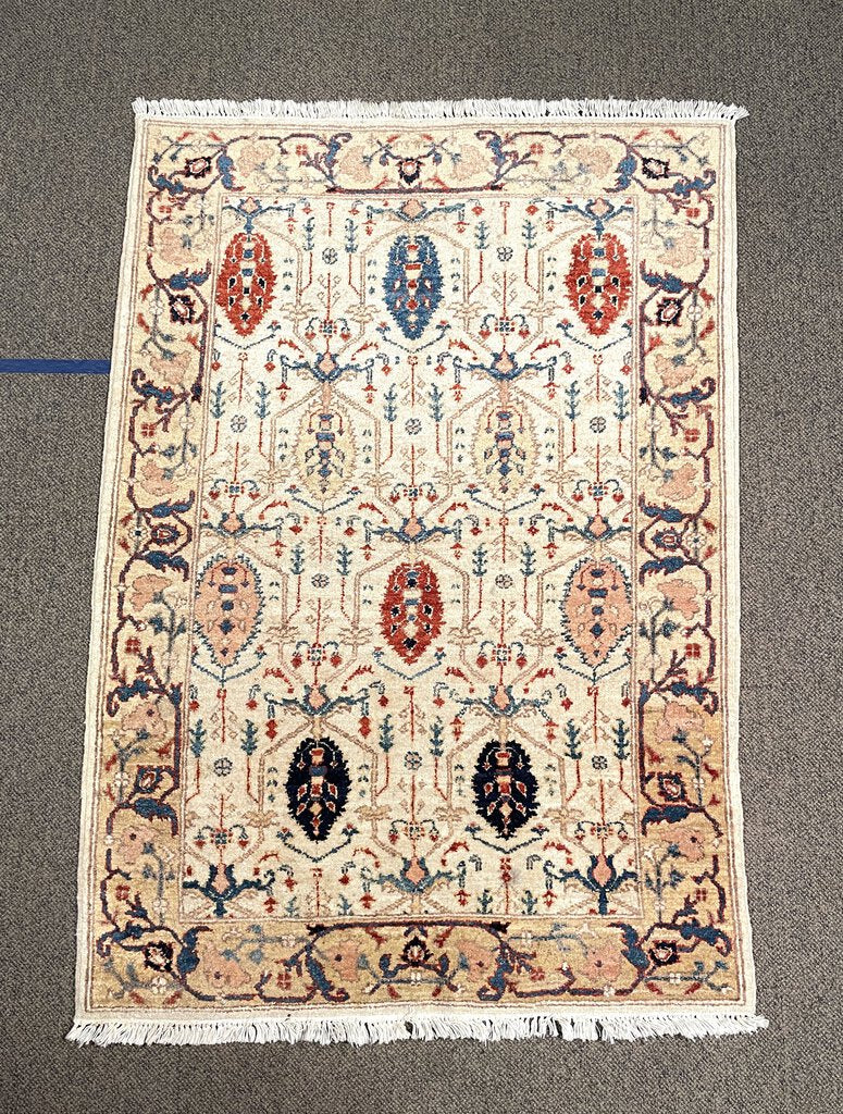 Pakistani Pesahwar "Chobi" Rug - Wool on Cotton Foundation