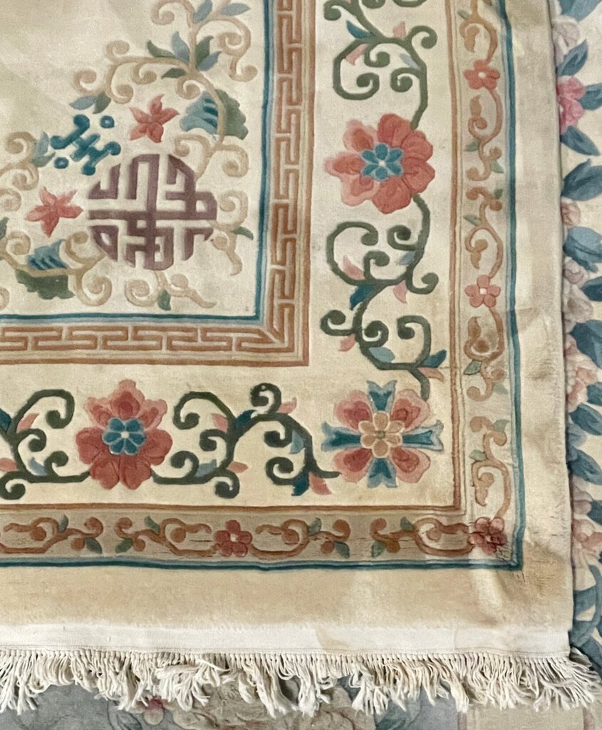 Chinese "Super Washed" Tientsin Rug - Wool on Cotton Foundation