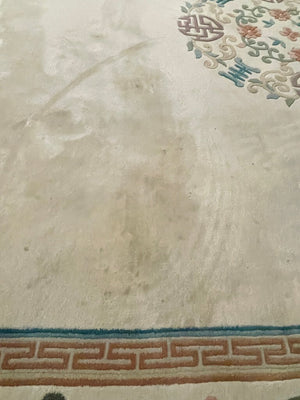 Chinese "Super Washed" Tientsin Rug - Wool on Cotton Foundation