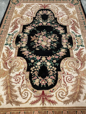 Chinese Tientsin Rug - Wool on Cotton Foundation.