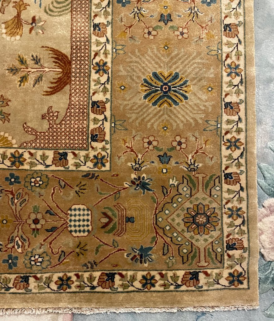 Chinese Tientsin Rug - Wool on Cotton Foundation.