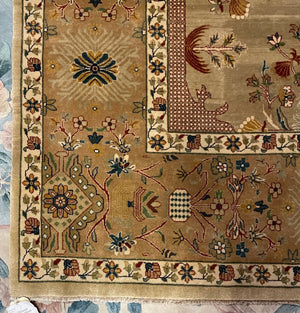 Chinese Tientsin Rug - Wool on Cotton Foundation.