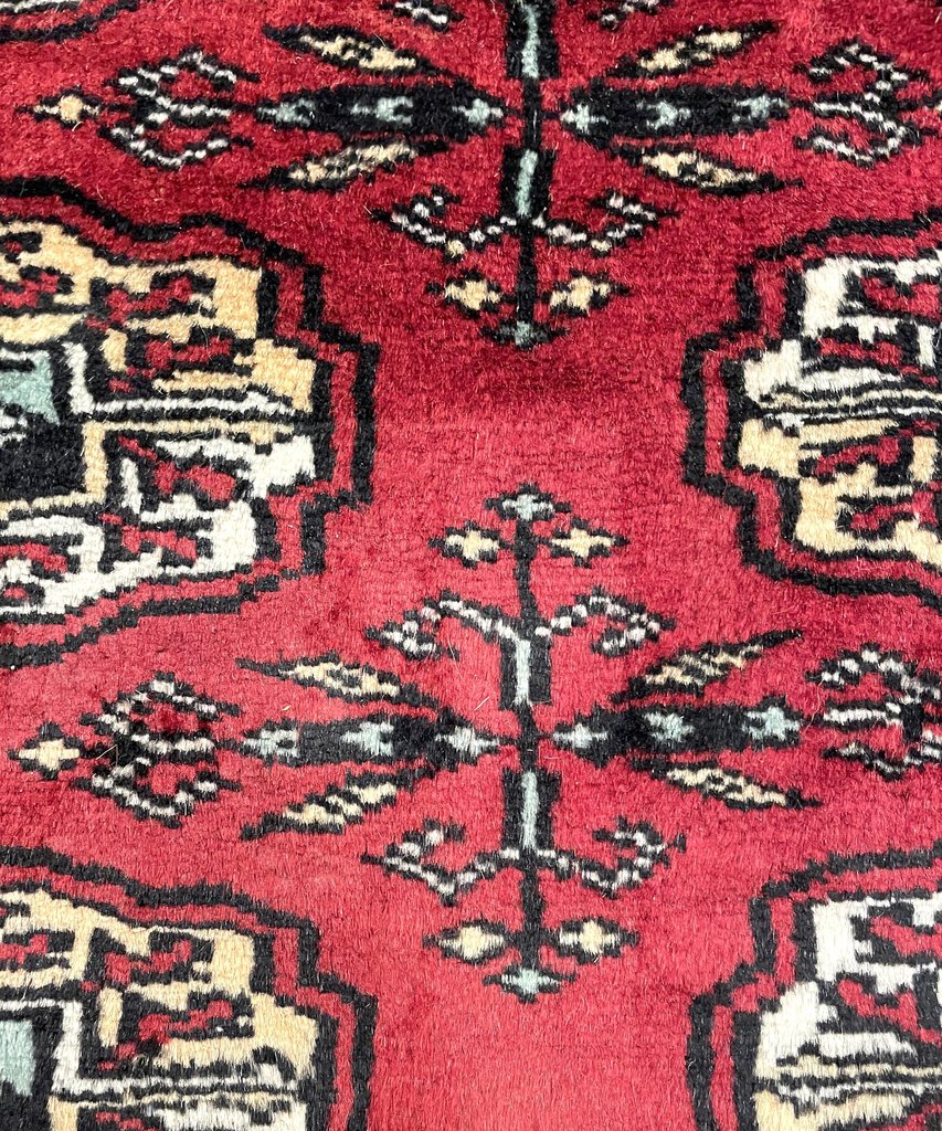 Pakistani Bokhara Rug - Silk on Wool Foundation