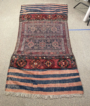 Afghan Woven Panel Runner Rug