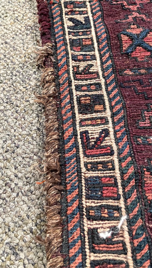 Afghan Woven Panel Runner Rug