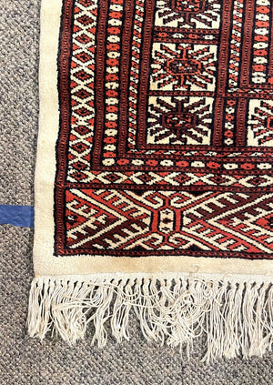 Pakistani Tekke Turkoman Rug - Wool on Cotton Foundation