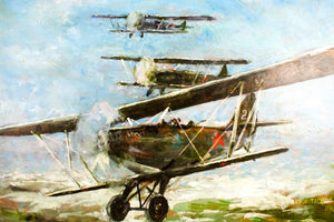 Yuri Taganov - World War I & II Aircraft Paintings (Set of 3)