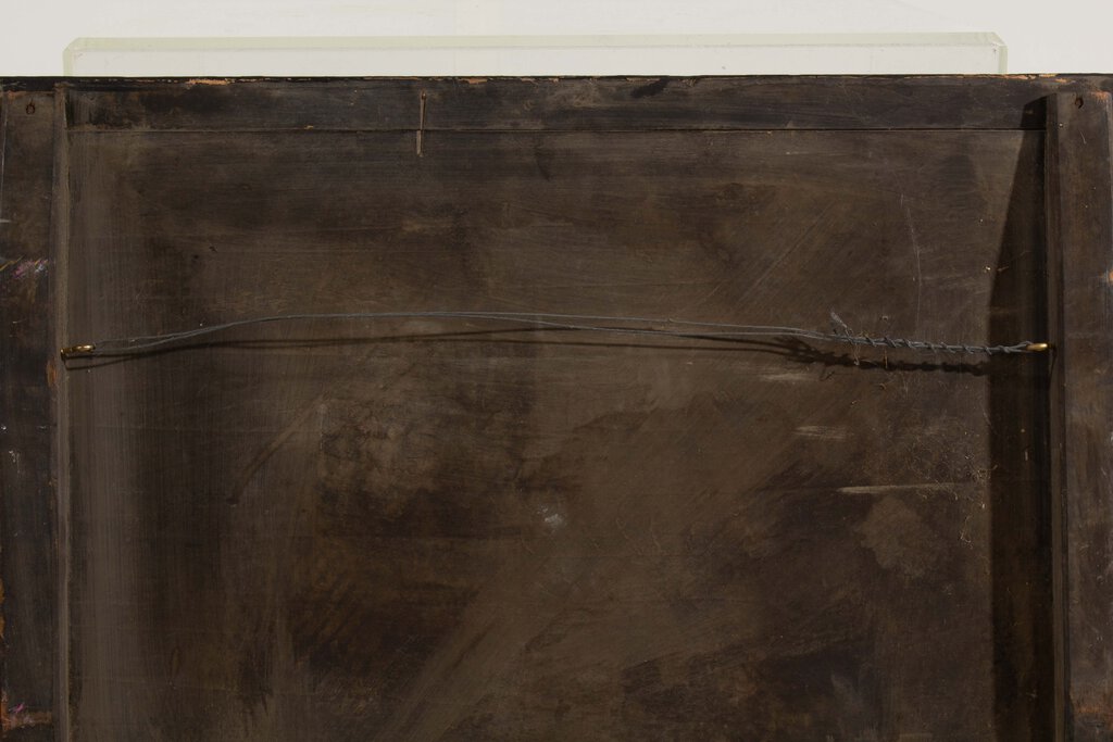 Wooden Japanese Plaque with Black and Gold Finish
