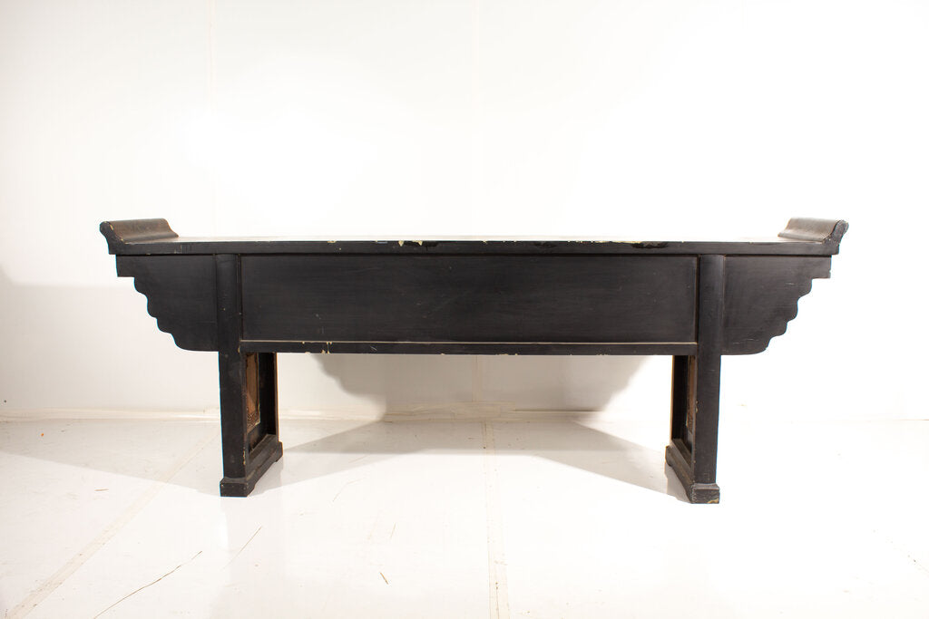 Chinese Red and Black Scholar Table