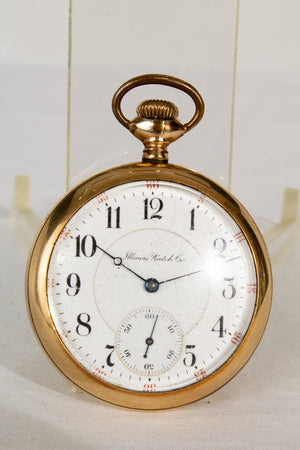 Illinois Watch Co. - Antique Pocket Watch - 14K Gold