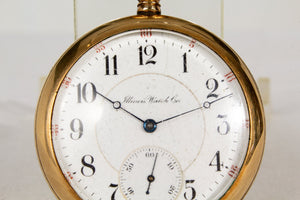 Illinois Watch Co. - Antique Pocket Watch - 14K Gold