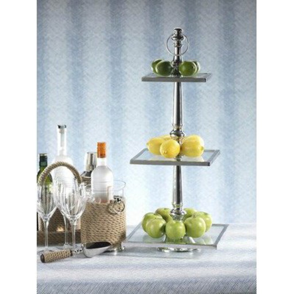 Barclay Butera Zodax 3 Tier Dessert Stand (New in Box)