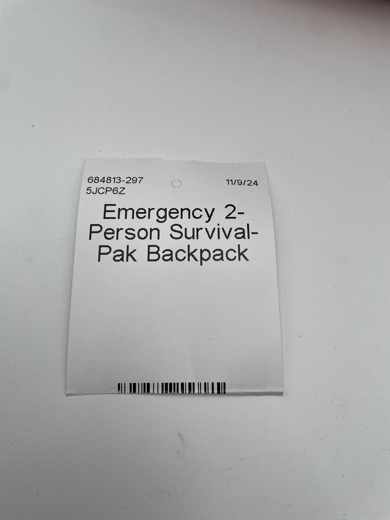 Emergency 2-Person Survival-Pak Backpack