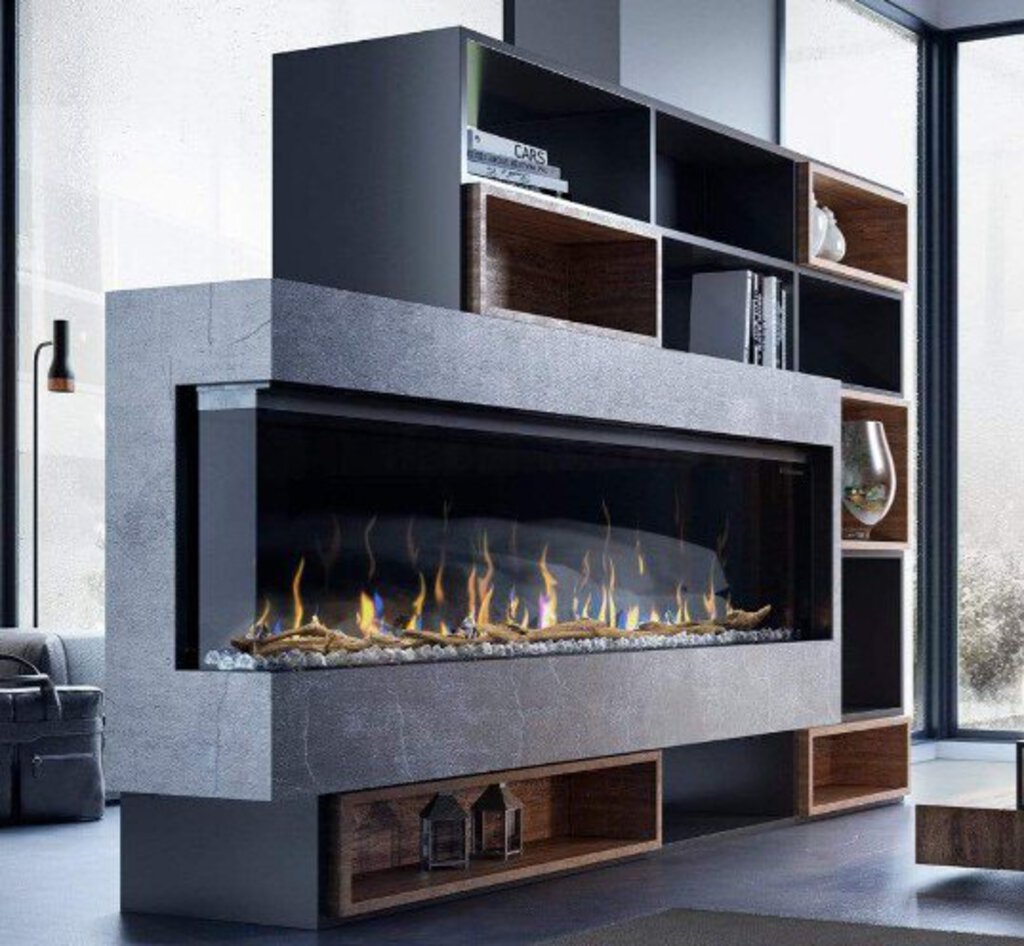 Dimplex Ignite XL Bold 74" Linear Built In | 3 Sided Electric Fireplace | XLF7417-XD