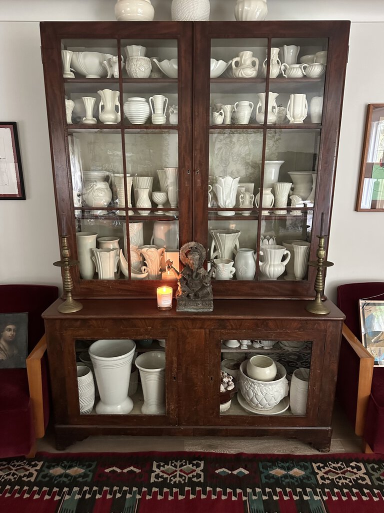 French Bookcase Vitrine / China Cabinet 61x24x96