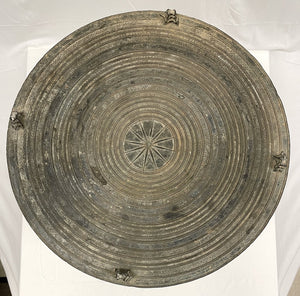 Bronze Rain Drum , Karen People, Myanmar & Thailand 26.6 x 21" H