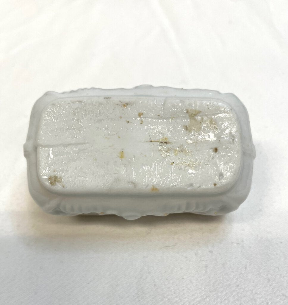 Vintage Victorian Fairing Trinket Box - Hunter with His Dog