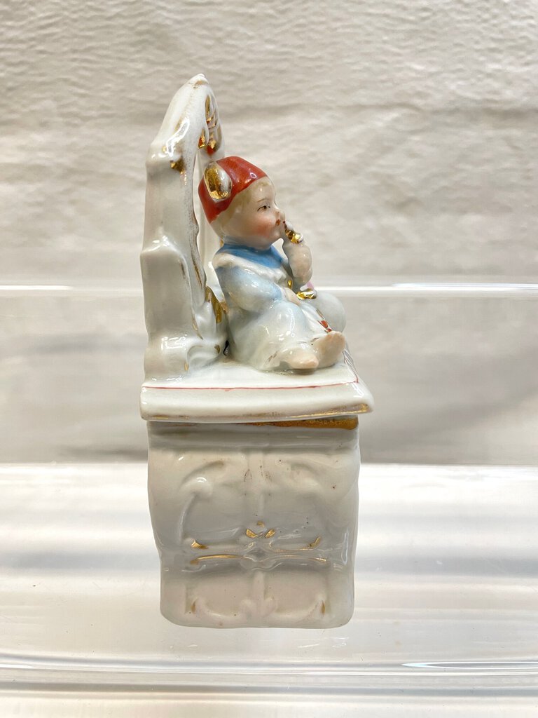 Vintage Victorian Fairing Trinket Box - "A Little Turk"