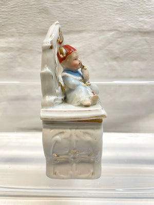 Vintage Victorian Fairing Trinket Box - "A Little Turk"