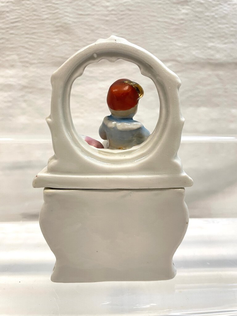 Vintage Victorian Fairing Trinket Box - "A Little Turk"