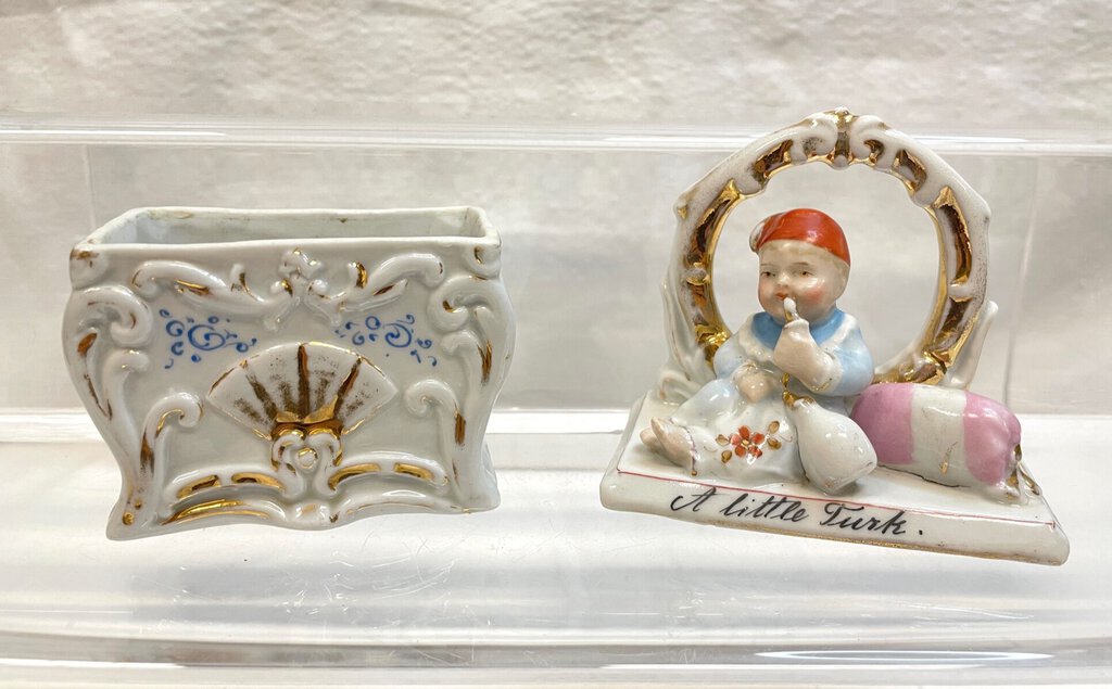 Vintage Victorian Fairing Trinket Box - "A Little Turk"