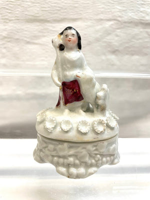 Vintage Victorian Fairing Trinket Box - Shepherd