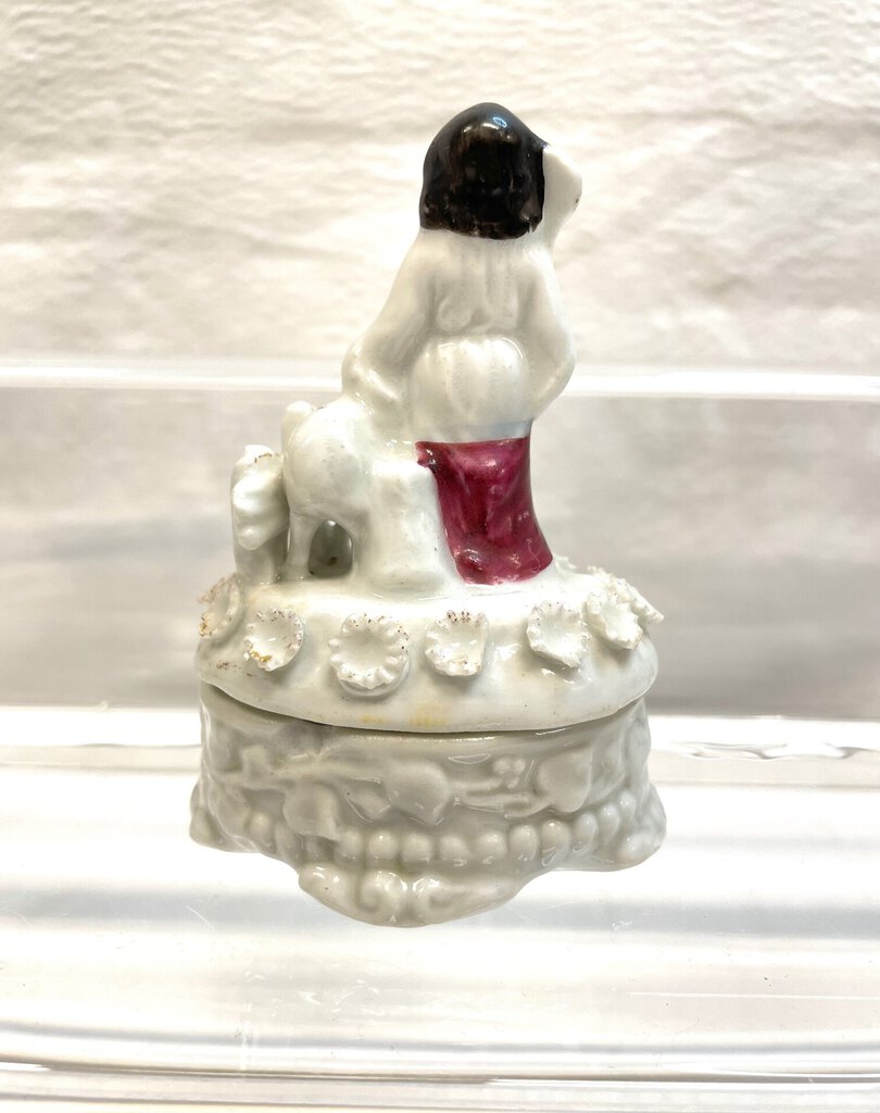 Vintage Victorian Fairing Trinket Box - Shepherd