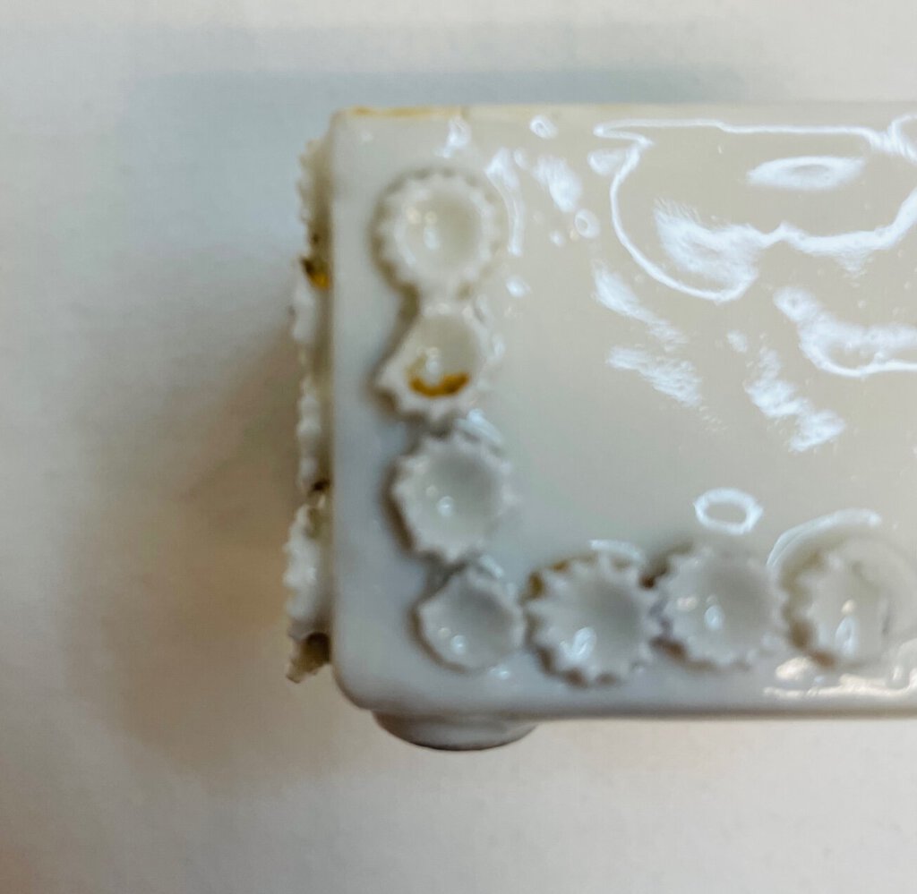 Vintage Victorian Fairing Trinket box -Hand Mill