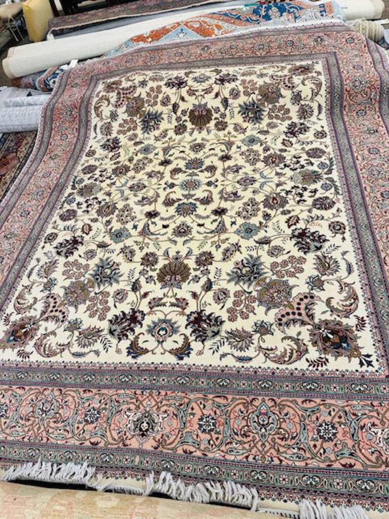 Persian Tabriz Wool / Cotton Rug 120 x 96