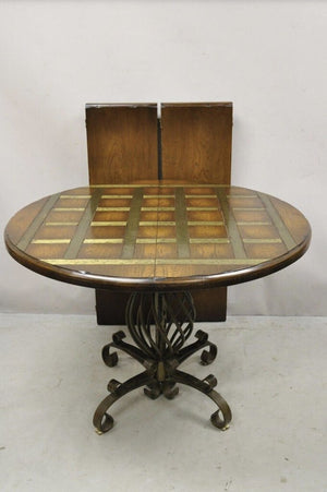 Spanish dining Table With 2 Leaves circa 1950. Plus Two 12" Leaves