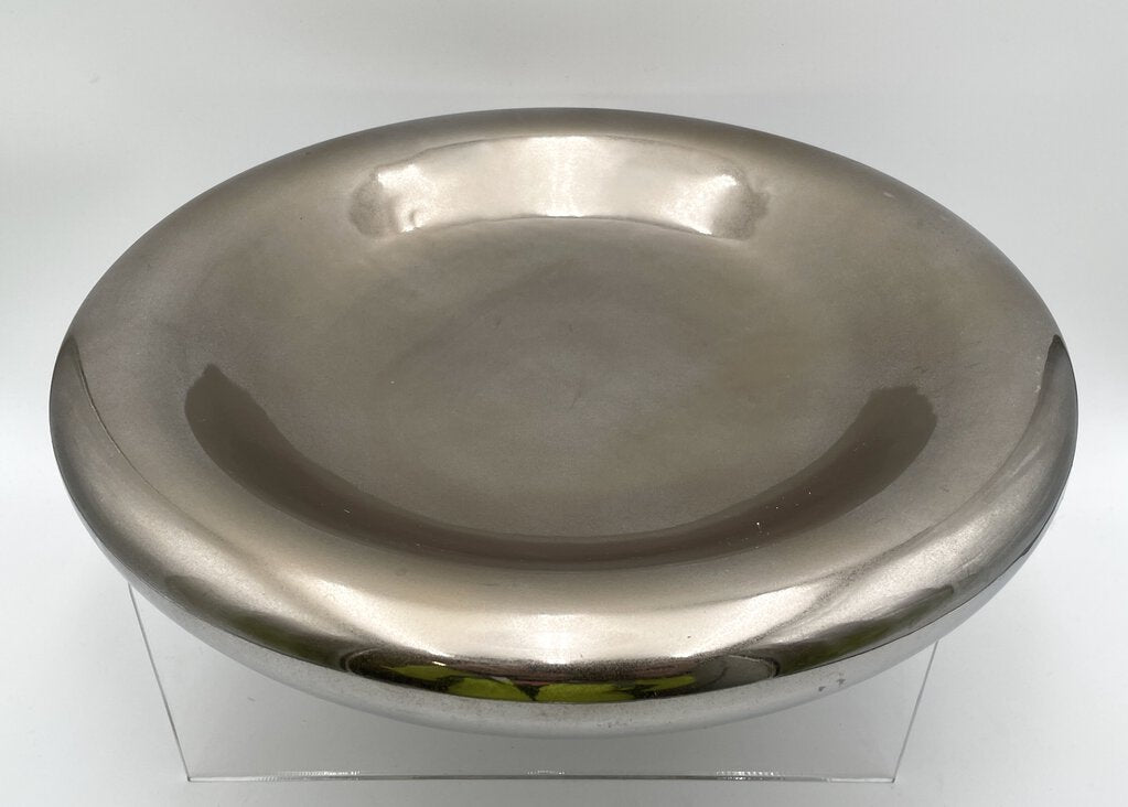 Mirrored Ceramic Display Bowl