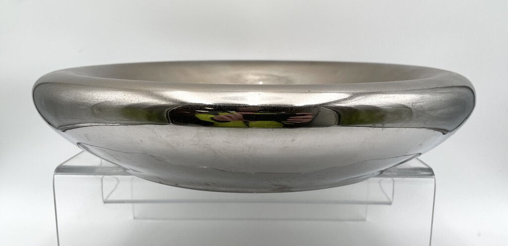 Mirrored Ceramic Display Bowl