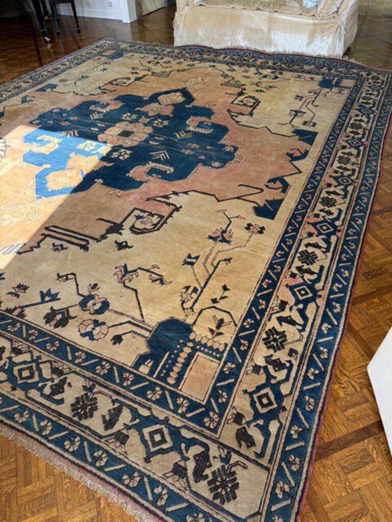 Turkish Ushak Rug 12'.8 x 14'.8