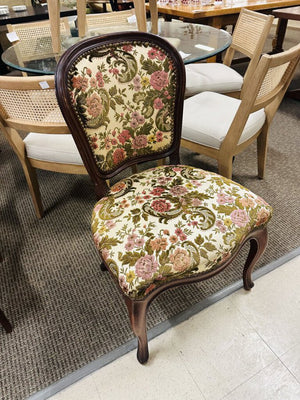 French Nailhead Tapestry Chair