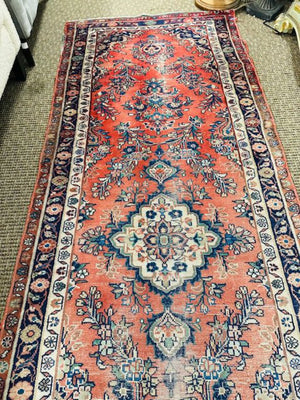 Persian Hamadan Runner Rug 118x39