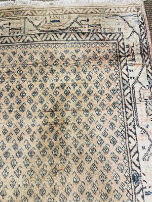 Persian Boteh Botemir Wool Rug 41x87