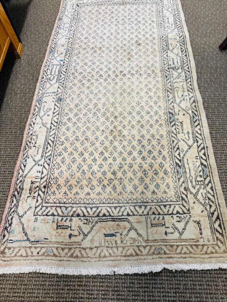 Persian Boteh Botemir Wool Rug 41x87