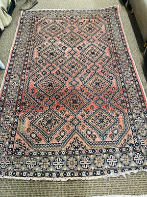 Persian Hamadan Wool Rug 84x58