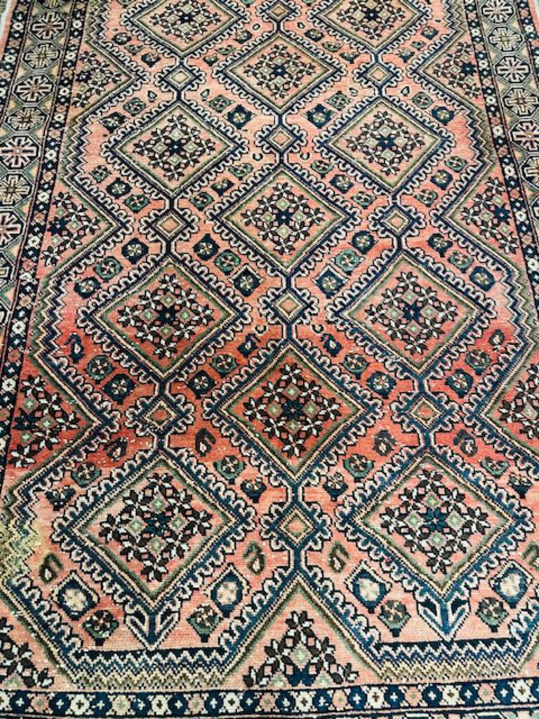 Persian Hamadan Wool Rug 84x58