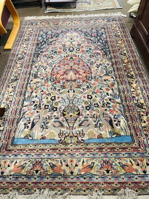 Persian Farahan Silk & Wool Rug 72x110