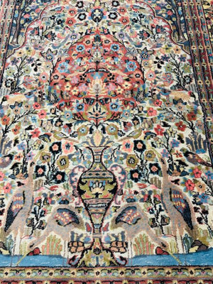 Persian Farahan Silk & Wool Rug 72x110