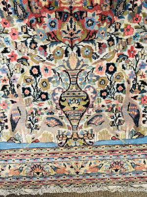 Persian Farahan Silk & Wool Rug 72x110