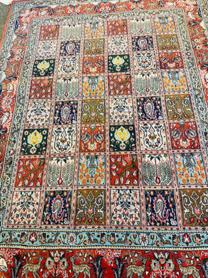 Persian Bakhtiari Wool Rug 60x78