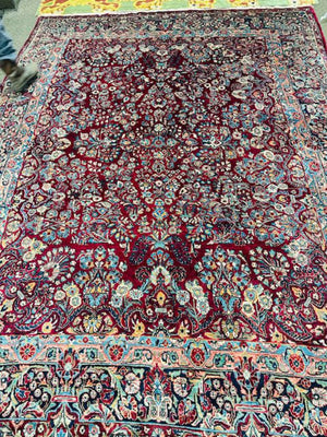 Persian Sarouk Wool Rug 103 x135