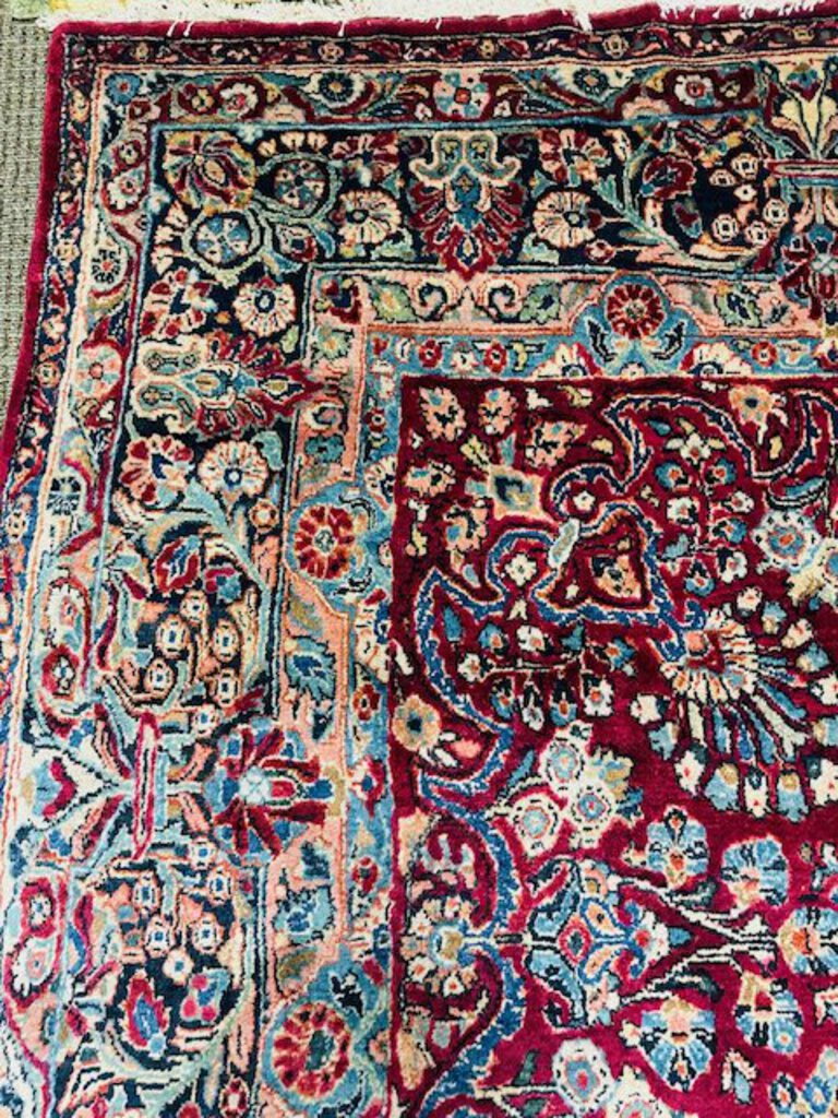 Persian Sarouk Wool Rug 103 x135