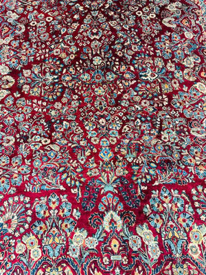 Persian Sarouk Wool Rug 103 x135