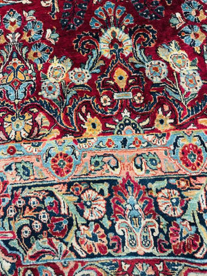 Persian Sarouk Wool Rug 103 x135